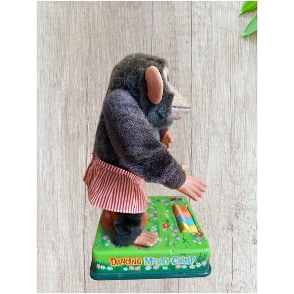 Vintage CK Japan Dancing Merry Adorable Female Jolly Chimp Monkey / Working! - Picture 3 of 8
